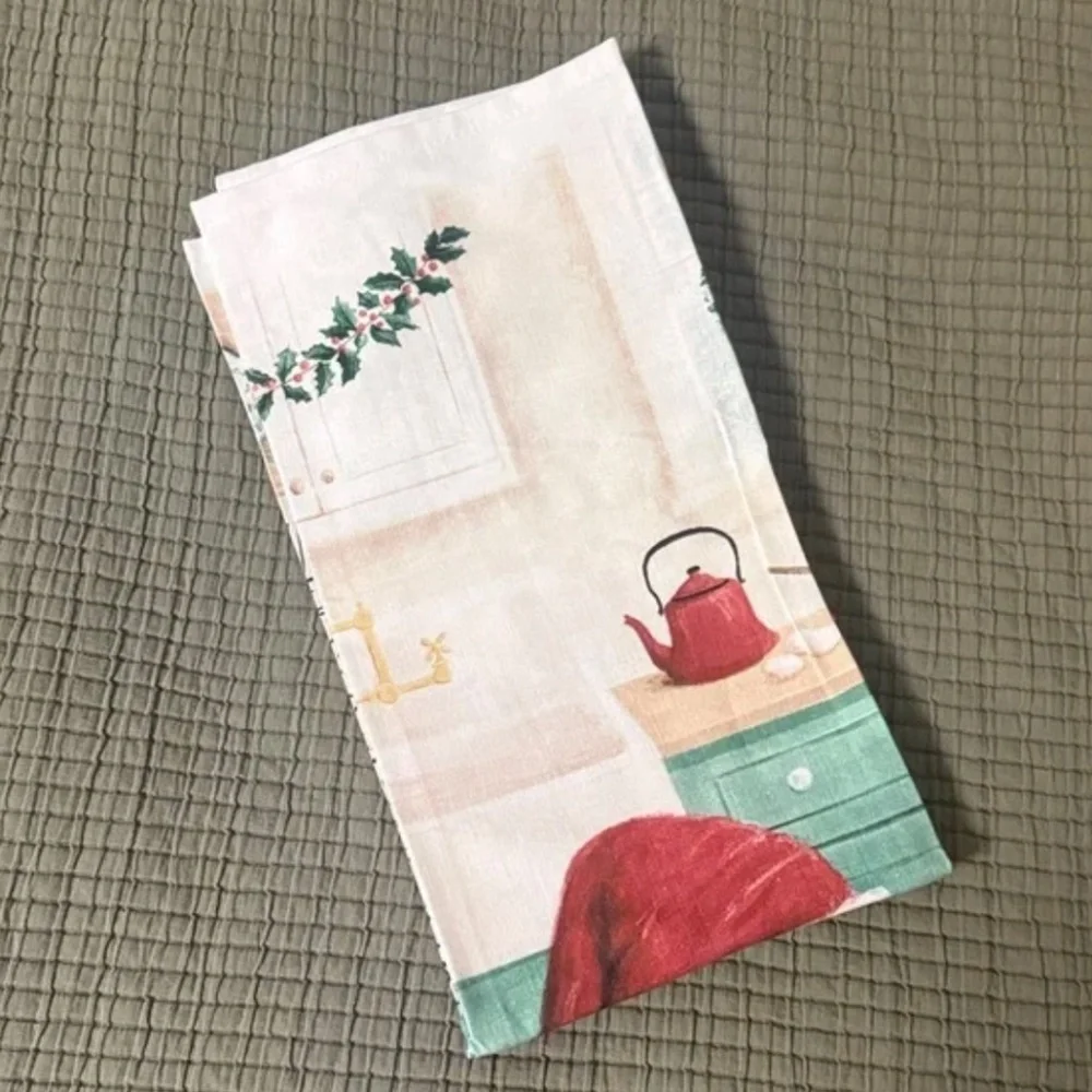 Anthropologie Christmas Dish Towel